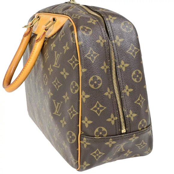 AUTHENTICITY GUARANTEED LOUIS VUITTON LV Logo Deauville Hand Bag Monogram - Picture 2 of 16